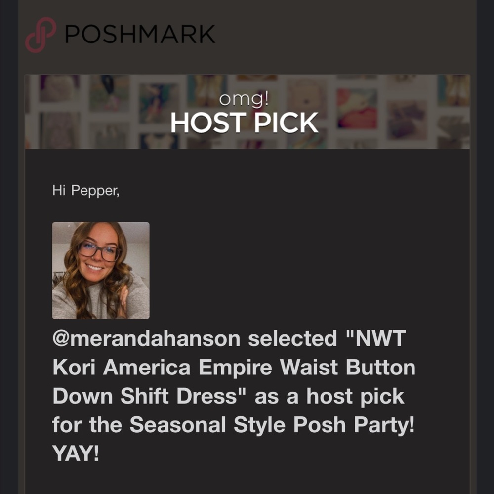 🍁HOST PICK 🍁NWT Kori America Empire Waist Button Down Shift Dress - Picture 10 of 10